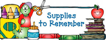 School Supplies to Remeber