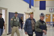 Veterans Entering.