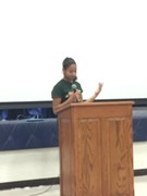 Student speaking