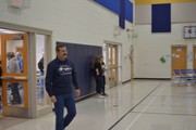 Veterans Entering.