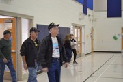 Veterans Entering.