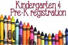 Kindergarten and Pre-K Registration with colorful crayons