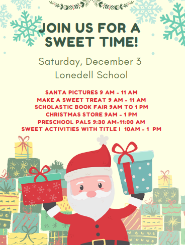 christmas detailed flier with santa